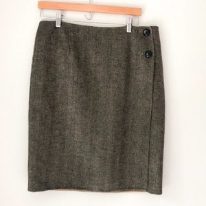 Pendleton Wool Brown/Tan Pencil Skirt Size 10